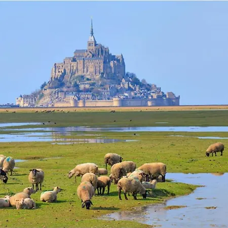 Entre Terre Et Baie,20min Du Mont-st-michel Wifi בית נופש *